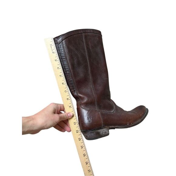 Frye Rider Pull On Leather Boots size 7.5 Brown - Picture 7 of 11